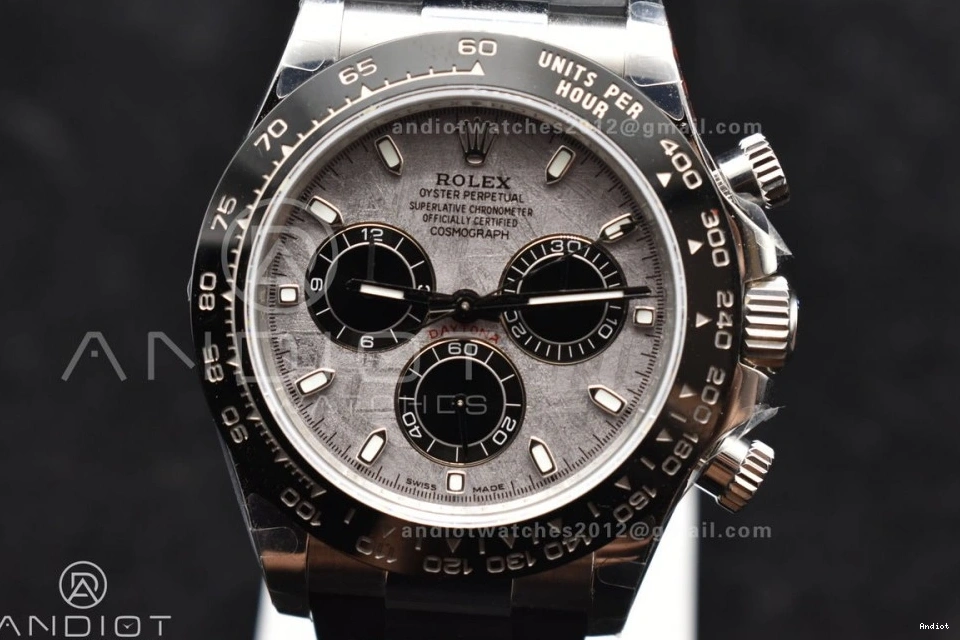 on SA4130 Rubber Strap 116519 Edition QF Daytona Gray Dial Best 1:1 Oysterflex 1110